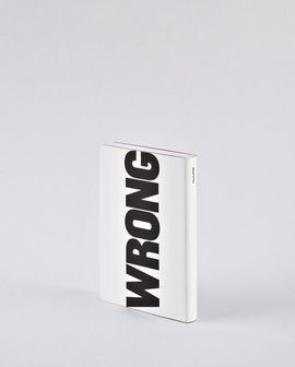 Notitieboek A6 - Write-Wrong, zacht leer, zwarte tekst