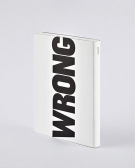 Notitieboek A5 - Write - Wrong, zacht leer, zwarte tekst