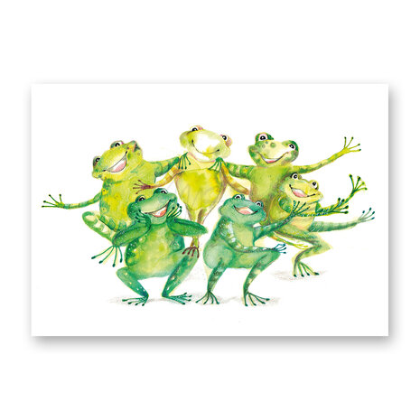 Wenskaart - Funny frog