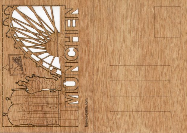Houten kaart - Munchen