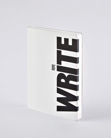 Notitieboek A5 - Write - Wrong, zacht leer, zwarte tekst