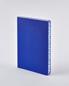 Notitieboek A5 - Into the Blue, zacht leer, witte print