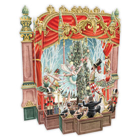 3D Pop Up wenskaart - Kerst - Christmas Ballet