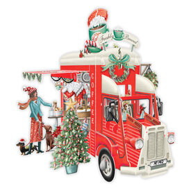 3D Pop Up wenskaart - Kerst - Christmas Coffee